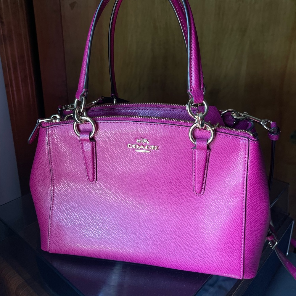 Coach Handbag - Pink w/ Handles & Crossbody Strap